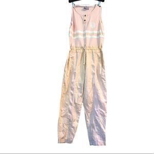 80’s New Wave Pink Spice of Life Knit Jumpsuit